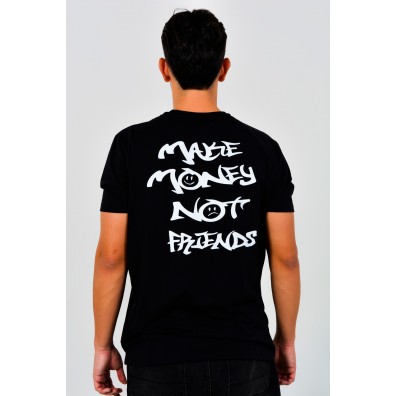 Camiseta Clássica "Make Money Not Friends"